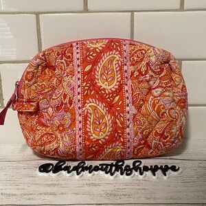 Vintage Y2K 00s Vera Bradley Retired Sherbet Sherbert Large Cosmetic Bag